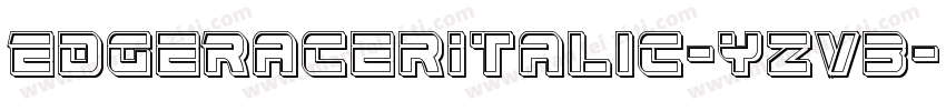 EdgeRacerItalic-yzv3字体转换