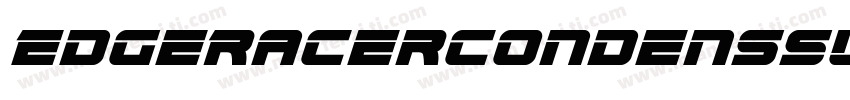 EdgeRacerCondensSuperItal-XogG字体转换