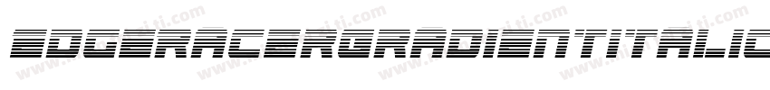 EdgeRacerGradientItalic-zzwX字体转换