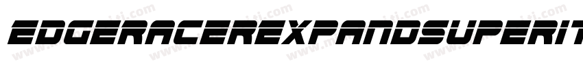EdgeRacerExpandSuperItal-gV9E字体转换
