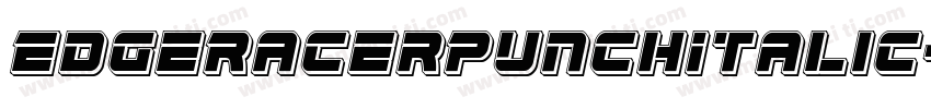 EdgeRacerPunchItalic-YZ6v字体转换
