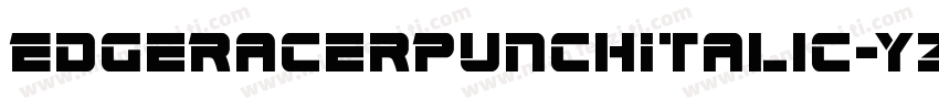 EdgeRacerPunchItalic-YZ6v字体转换