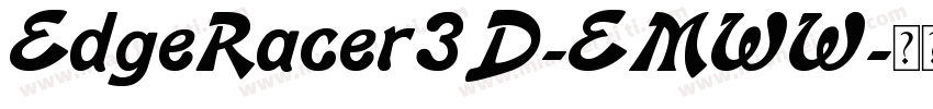 EdgeRacer3D-EMWW字体转换