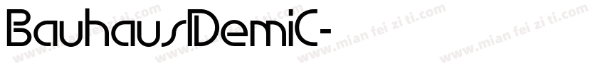 BauhausDemiC字体转换