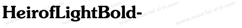 HeirofLightBold字体转换