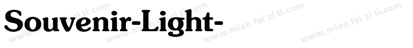 Souvenir-Light字体转换