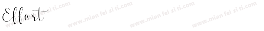 Effort字体转换