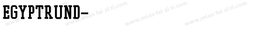 EgyptRund字体转换
