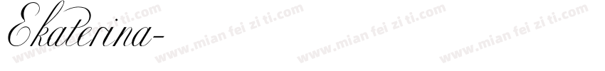 Ekaterina字体转换