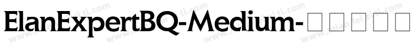 ElanExpertBQ-Medium字体转换