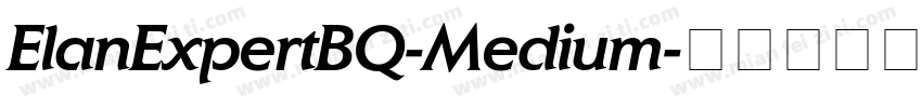 ElanExpertBQ-Medium字体转换