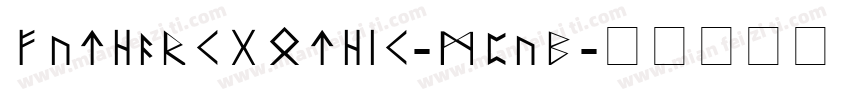 FutharkGothic-MpvB字体转换