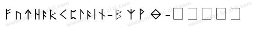 FutharkPlain-BzW8字体转换