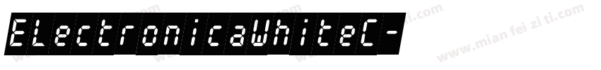 ElectronicaWhiteC字体转换