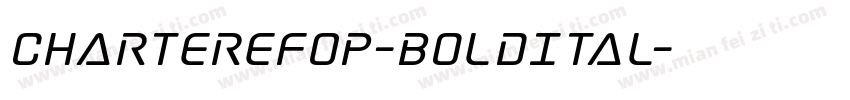 CharterEFOP-BoldItal字体转换