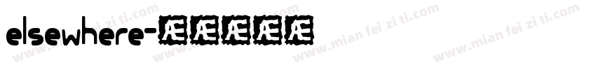 elsewhere字体转换