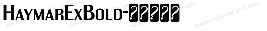 HaymarExBold字体转换