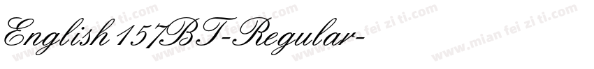 English157BT-Regular字体转换