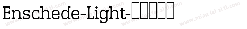 Enschede-Light字体转换