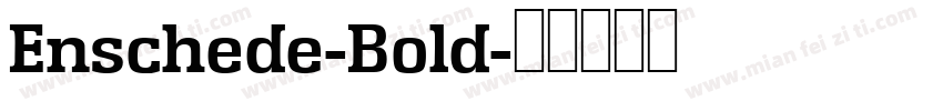 Enschede-Bold字体转换