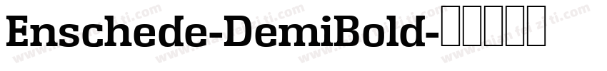 Enschede-DemiBold字体转换