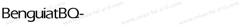BenguiatBQ-Medium字体转换