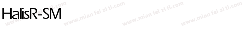 HalisR-SMedium字体转换
