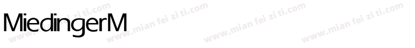 MiedingerMedium字体转换