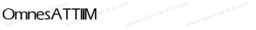 OmnesATTIIMedium字体转换
