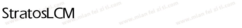 StratosLCMedium字体转换