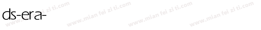 ds-era字体转换