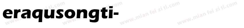 eraqusongti字体转换