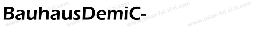 BauhausDemiC字体转换