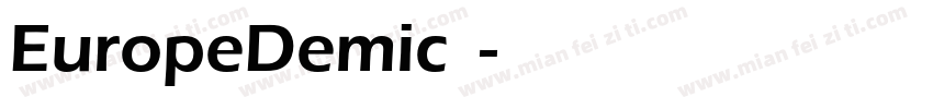 EuropeDemic中文字体转换