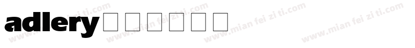 adlery字体转换