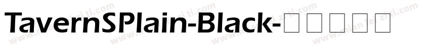 TavernSPlain-Black字体转换