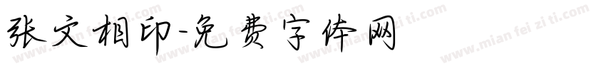 张文相印字体转换