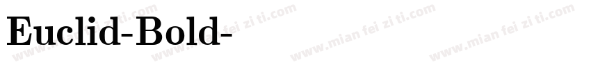 Euclid-Bold字体转换