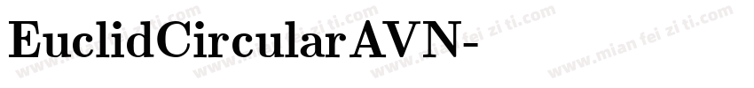 EuclidCircularAVN字体转换