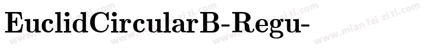 EuclidCircularB-Regu字体转换