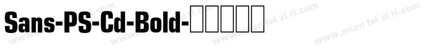 Sans-PS-Cd-Bold字体转换