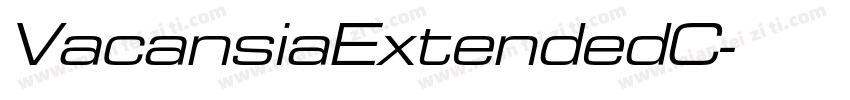 VacansiaExtendedC字体转换