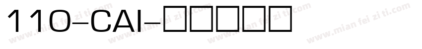 110-CAI字体转换