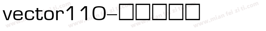 vector110字体转换