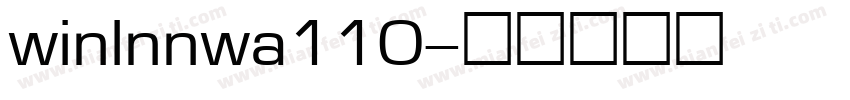 winlnnwa110字体转换