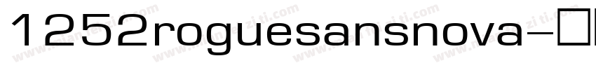 1252roguesansnova字体转换
