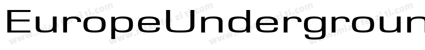 EuropeUnderground-z754字体转换