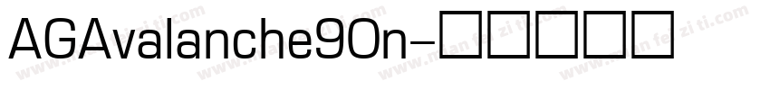 AGAvalanche90n字体转换
