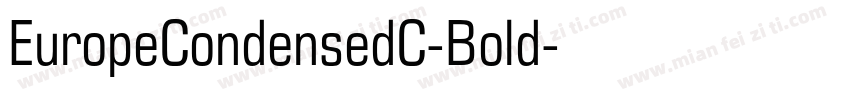 EuropeCondensedC-Bold字体转换