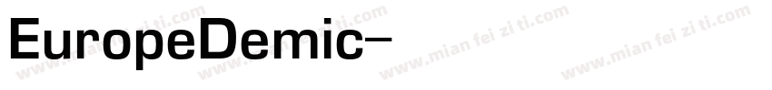 EuropeDemic字体转换
